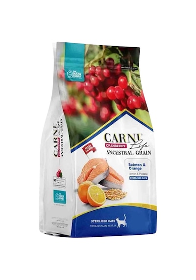 Carni Life Az Tahıllı Somon ve Portakallı Kısırlaştırılmış Kedi Maması 12 KG