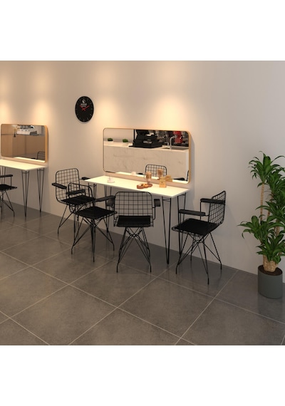 Knsz masa sandalye takımı hem75mazlum byzsyh 140*040 klç 4 sandal