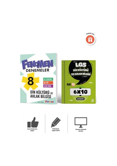 Fenomen Lgs 2027 8. Sınıf Din Kültürü 40 'lı Ve 6x10 Deneme Seti Bigelio Yayıncılık