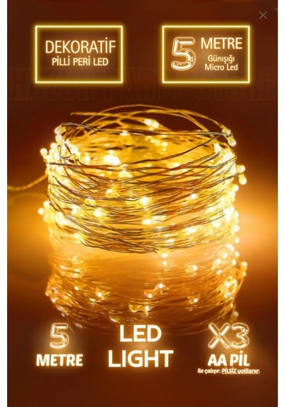 23 Nisan Kapı Süsü, 23 Nisan Süsleri Hediyeler 5 Metre Peri Led