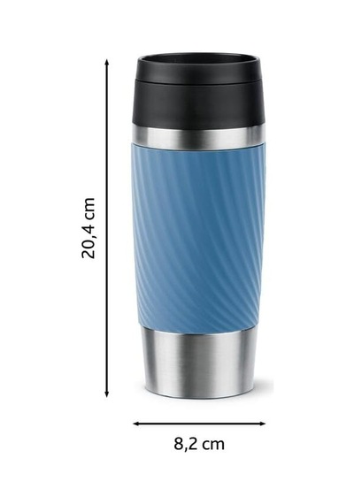 Travel Mug Easy Twist Termos Mavi- 0,36 Litre Genel