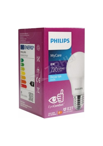 2 Adet Philips Essential Led Ampul 8 Watt Beyaz