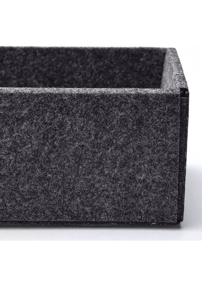 Ikea Uppdatera Çekmece İçi Depolama Kutusu 3'lü 16 X 24 X 6.5 Cm Gri
