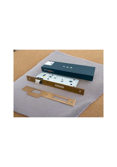 Özen Handles Mat Antik Sarı İç Kapı Gömme Wc Banyo Kilit 40/90/23 Kare 40 Mm 1 Adet