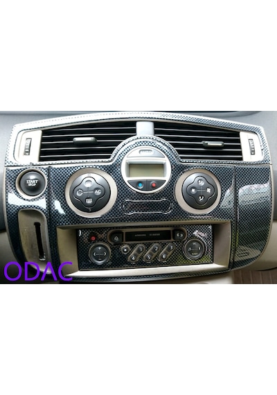 Renault Scenic 2 Torpido Kaplama, Maun Kaplama, Ahşap, Carbon