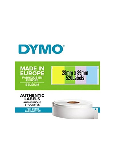 Adres Etiketi 89x28 Mm 520 Etiket Paket Karışık Renkli 99011 1