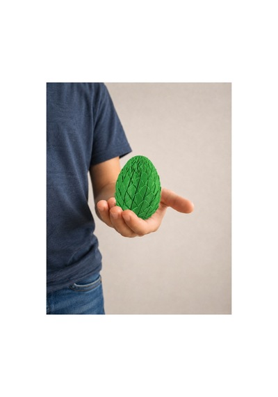 Alvera Dönüşen Ejderha Yumurtası 3d Baskı Twisty Fidget Oyuncağı-yeşil