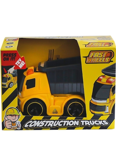 Erdem Toys Sesli ve Işıklı Damperli Kamyon İnşaat Aracı