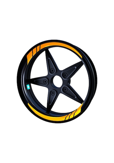 Moto GP Taksi Sarısı İç Jant Şeridi Sticker Çınar Extreme