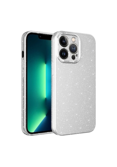 Kilifone - Apple Uyumlu iPhone 12 Pro - Kılıf Simli Kamera Korumalı Koton Kapak - Beyaz