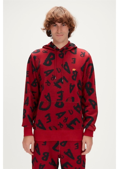 Bad Bear Bling Hoodie Erkek Sweatshirt-5077 Maroon
