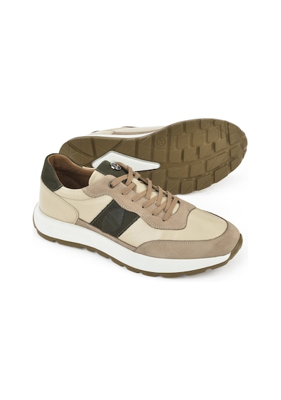 Ziya, Erkek Hakiki Deri Sneaker 1531037z2417 Bej 1531037z2417 340 Bej
