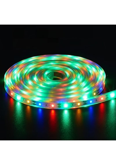 50 Watt Güneş Panelli Solar 10 Metre Hortum Şerit Led Rgb Rgb