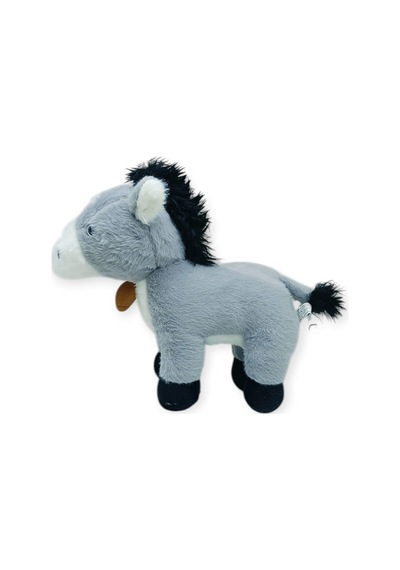 Peluş Hayvanlar Sesli 30 Cm At - Gri Çok Renkli