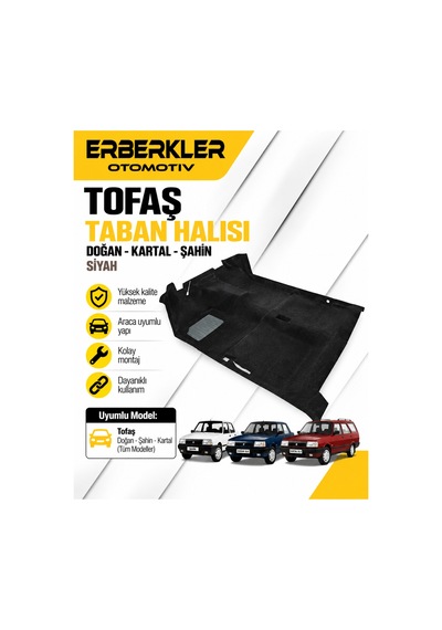 Taban Halısı Siyah Doğan Kartal Şahin - Erb1511