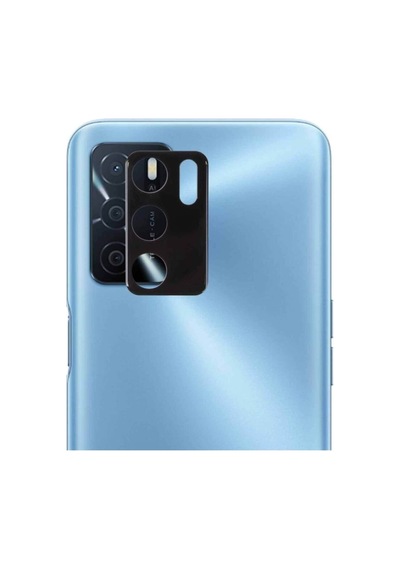 Oppo A16 Kamera Lens Koruma Camı V2 Siyah