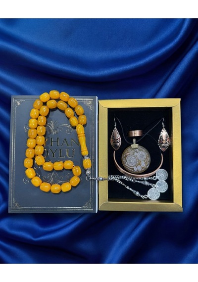 Özel Tasarım Kitap Kutulu Kadın Bakır Takı Seti Ve Tesbih Kombini - Kolye Küpe Bileklik Yüzük 5 Parça Otantik Şık Hediyelik - Doğum Günü Yıl Dönümü Anneler Günü Kadınlara Özel Gösterişli Hediye - N-00067 Özel Tasarım Kitap Kutulu Kadın Bakır Takı Seti Ve Tesbih Kombini - Kolye Küpe Bileklik Yüzük 5 Parça Otantik Şık Hediyelik - Doğum Günü Yıl Dönümü Anneler Günü Kadınlara Özel Gösterişli Hediye - N-00067