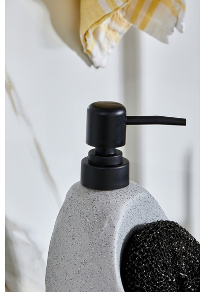 Cooker 650 Ml Seramik Süngerlikli Sıvı Sabunluk Ckr3560 Gri