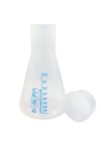 Erlen Flask Vida Kapaklı Plastik 500 Ml - Mavi Skala
