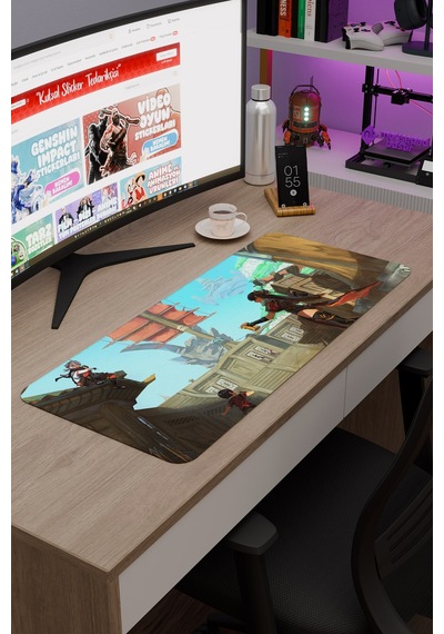 Beidou Genshin Impact Anime Gacha V4 - 70x30 Xl Gaming Mouse Pad Fare Altlığı