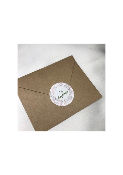 Kurban Bayramı Etiketi Tebrikler Sticker Ramazan Bayramı Kurban Festa Etiket 3 Cm - 400 Adet Çok Renkli