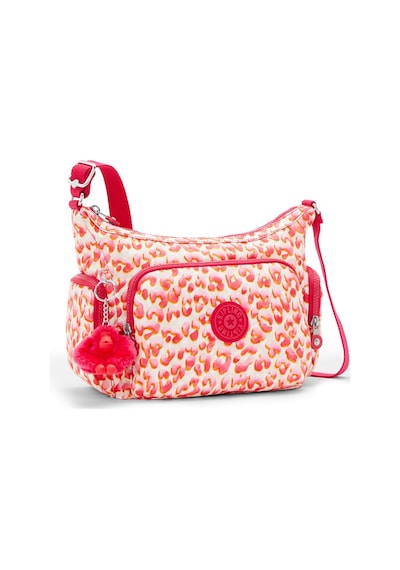 Kipling Kıplıng Gabb S Küçük Boy Omuz Çantası Pembe Latın Cheetah Pembe