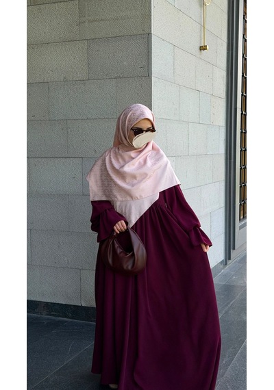 Qalortex Scarf Premium Jakarlı Mira B.boy Eşarp -şeker Pembe Şeker Pembe