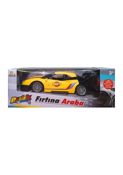 Uzaktan Kumandalı Dev Boy Şarjlı Full Fonksiyon 1:14 Fırtına Oyuncak Araba 28 Cm. Sarı