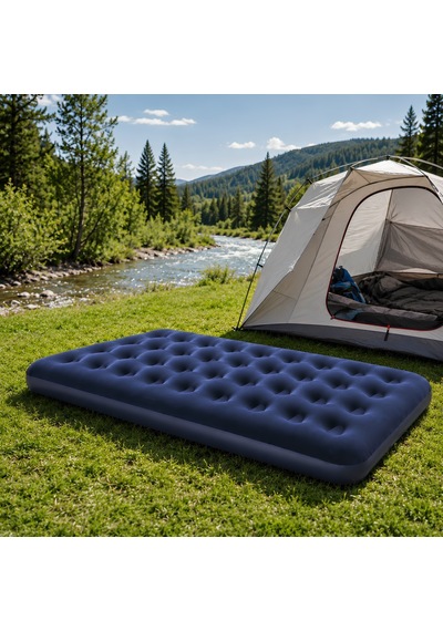 Inflatable Mattress Kmp226 İki Kişilik Kamp Ve Seyahat Şişme Yatağı Çok Renkli
