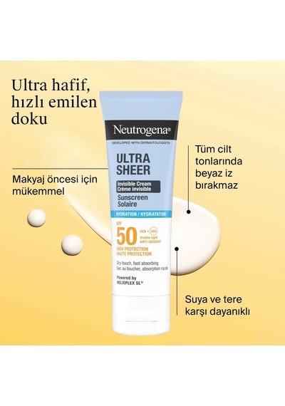 Tr Ultra Sheer Hydrating Cream Spf50 Yüz Güneş Kremi 50 Ml