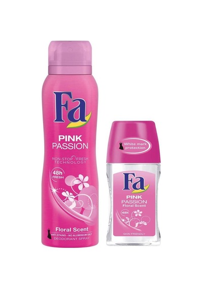 Fa Pink Passion Roll on 50 ML+Deodorant 150 ML