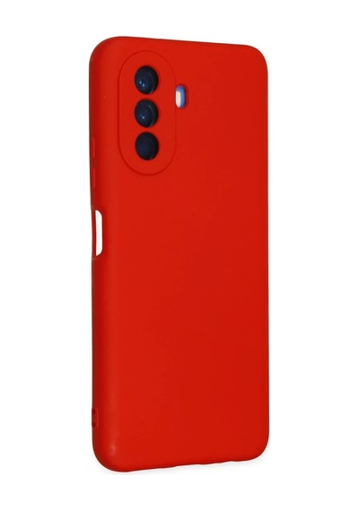Huawei Nova Y70 Uyumlu Kılıf Nano İçi Kadife Silikon - Kırmızı
