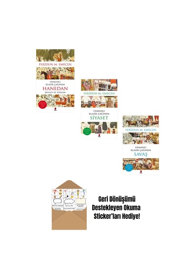 Feridun M. Emecen - Osmanlı Klasik Çağında Hanedan 3 Kitap Set + Okuma Sticker'ları