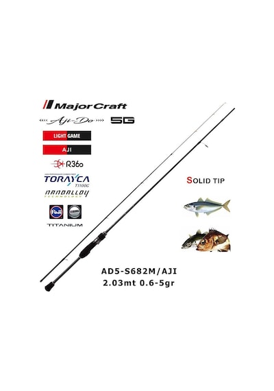 Major Craft 5g Ajido Aji Ad5 S682m Aji 203cm 0.6-5g Lrf Kamışı