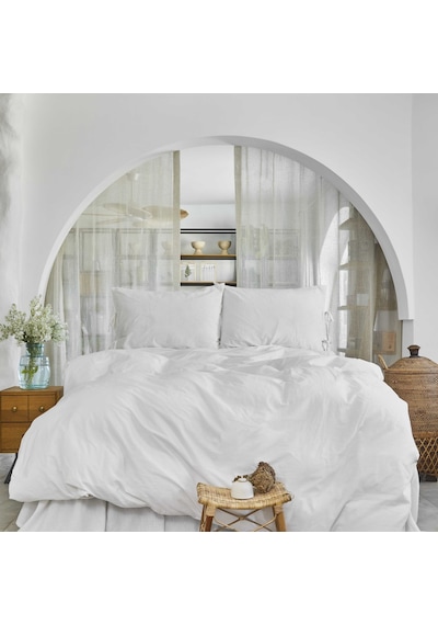 Karaca Home 4 Element Beyaz %100 Pamuk Tek Kişilik Nevresim Takımı