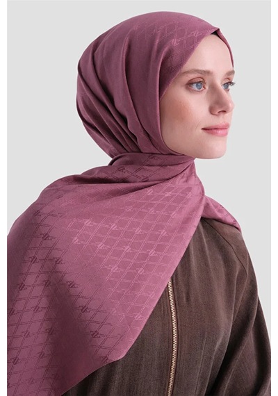 Armine Elegance Pamuk - İpek Şal P3001 Gül Kurusu