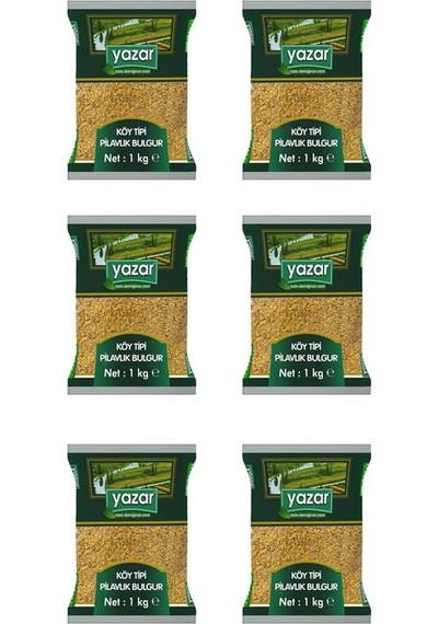 Yazar Köy Tipi Pilavlık Bulgur 6 x 1 KG
