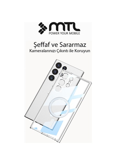 Samsung S25 Ultra Uyumlu Animasyonlu Şeffaf Magsafe Şarj Destekli Sararmayan Sert  Kılıf