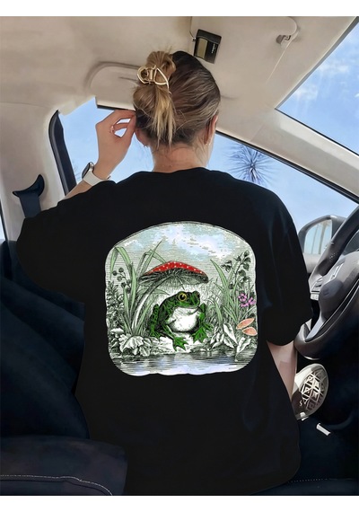 Noıssey Urban Pop Graphic Kadın Tişört Koleksiyonukod 5519 Siyah