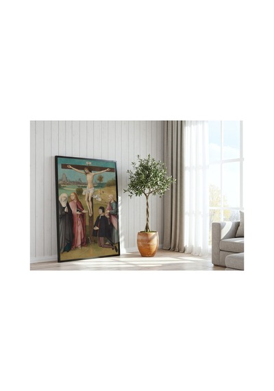 Rönesans Bosch Bağışçıyla Çarmıha Geriliş Çerçevesiz Poster 21x30 Cm A4 Tablo Rönesans Klasik Sanat