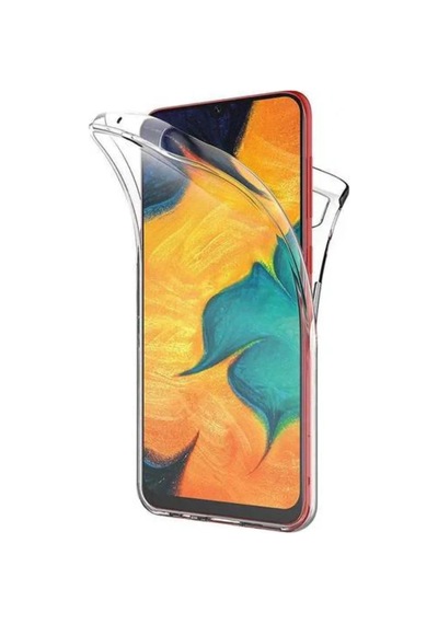 Samsung Galaxy Uyumlu A10s Çift Taraflı Silikon Kılıf Şeffaf