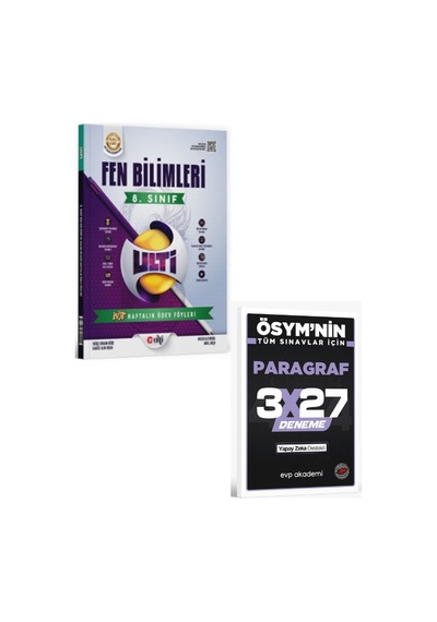 Ulti 2027 8. Sınıf Lgs Fen Bilimleri Haftalık Ödev Föyleri+ Evp Akademi Paragraf
