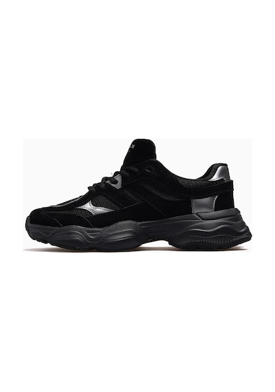 Lufian Mery Kadın Deri Sneaker Spor Ayakkabı 26y 112230036 M Siyah Siyah