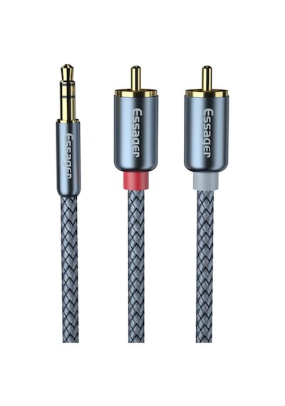 Essager Proseri 1mt 3.5mm Jack To Rca Kablo Rca Stereo Hifi Ses Sistemi Kablosu Kopmaz Kablo