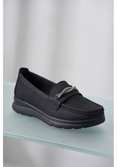 Liarca Aura Comfort Ortopedik Tabanlı Işıltı Detaylı Kadın Siyah Günlük Casual Loafer Ayakkabı Liarca Aura Comfort Ortopedik Tabanlı Işıltı Detaylı Kadın Siyah Günlük Casual Loafer Ayakkabı