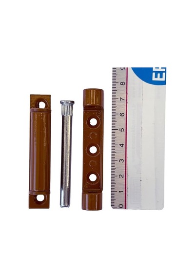 Plastik Pencere Ve Kapılar Için Metal Menteşe 75mm Kısa Tip Kahverengi Genel