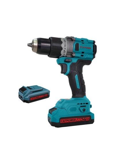 Kömürsüz Akülü Darbeli Vidalama 100nm 13 Mm 20v Li-ion Set 2.0ah - K-catpower4211set-net