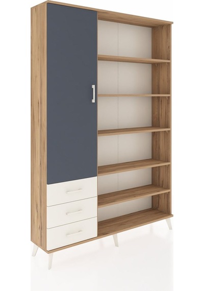 Arges Dolap 9 Raflı 3 Çekmeceli 3 Kapaklı 132x30x195 Çam-antr... Çam Arges Dolap 9 Raflı 3 Çekmeceli 3 Kapaklı 132x30x195 Çam-antr... Çam