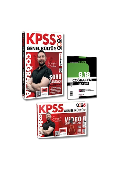 2026 Kpss Genel Kültür Coğrafya Video Ders Notları Soru Bankası Engin Eraydın Yargı + Branş Deneme