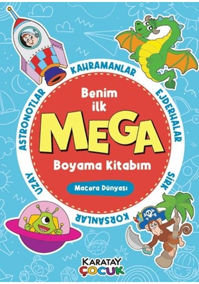 Mega Boyama Kitabım - Macera Dünyası - Ssıd-876499